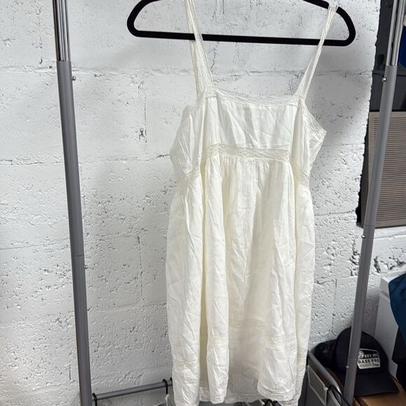 Reformation White Lace-Button Down Dress - Size 8 - LIKE NEW - Cute Summer Mini - Picture 4 of 4